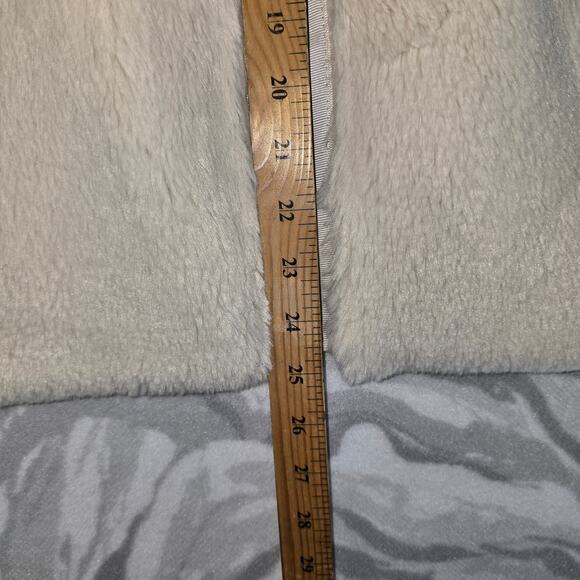 Green Tea Women's Fur Zip Up Jacket Tan Size L - Picture 4 of 10